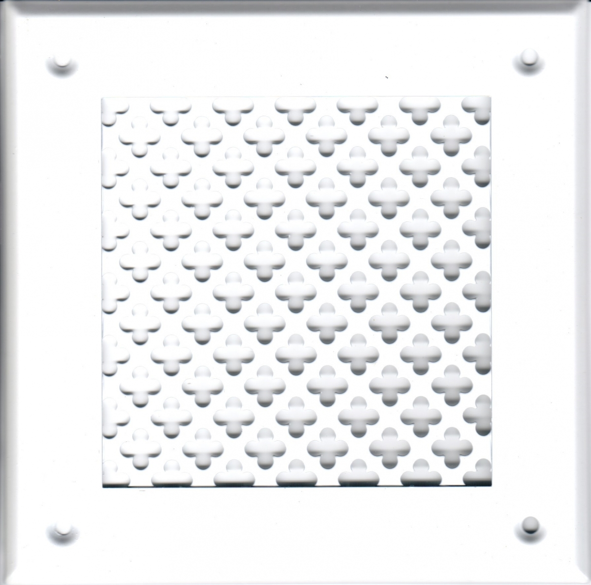 Решётка 210 250 белая, большой цветок